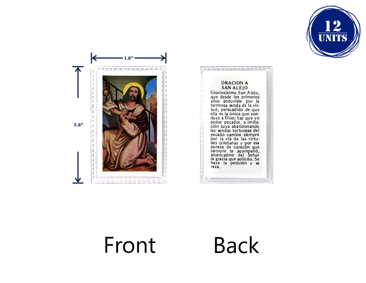 Estampas Católicas Plastificadas en Español – Laminated Prayer Holy Cards, 3.5" x 2"