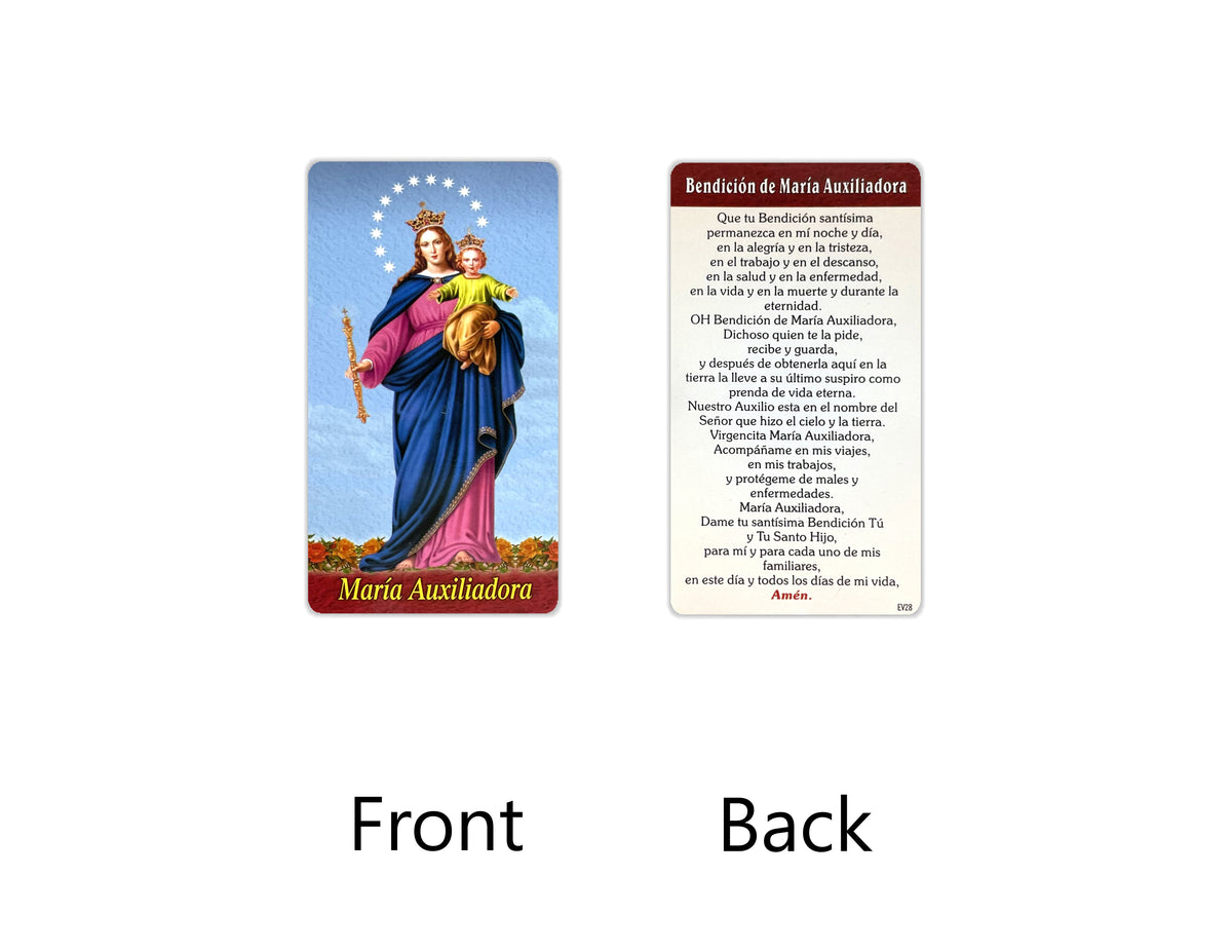 Estampas Católicas en Español – Prayer Holy Cards in Spanish, 3.5" x 2"