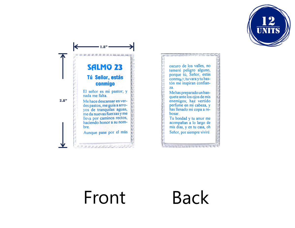 Estampas Católicas Plastificadas en Español – Laminated Prayer Holy Cards, 3.5" x 2"