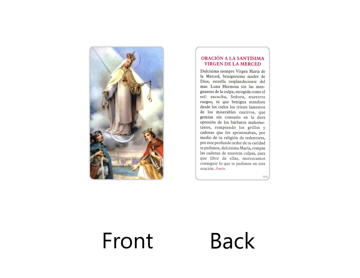 Estampas Católicas en Español – Prayer Holy Cards in Spanish, 3.5" x 2"