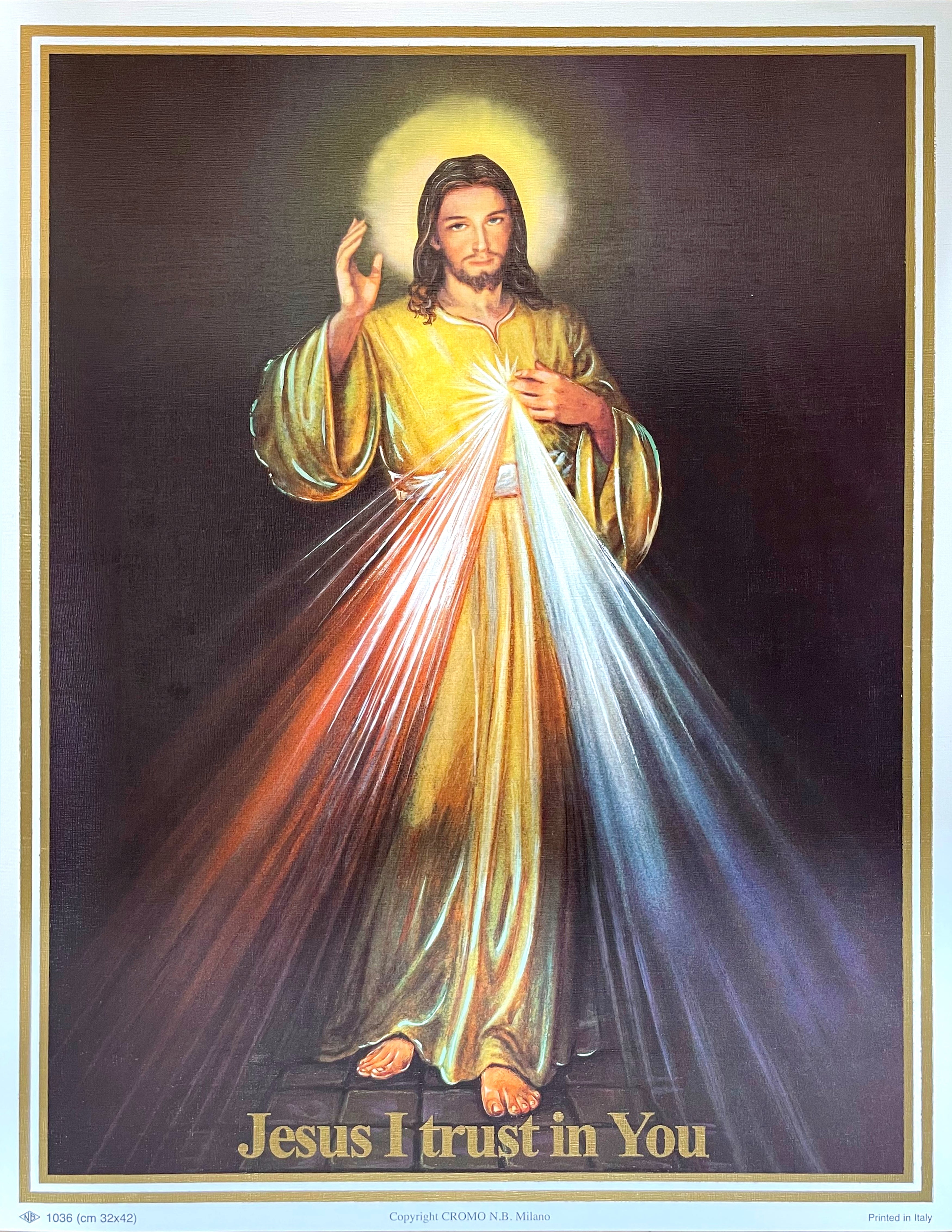 Religious Wall Art, Laminated Print, Unframed, Art Decorative Paper 17.5" x 13.5"