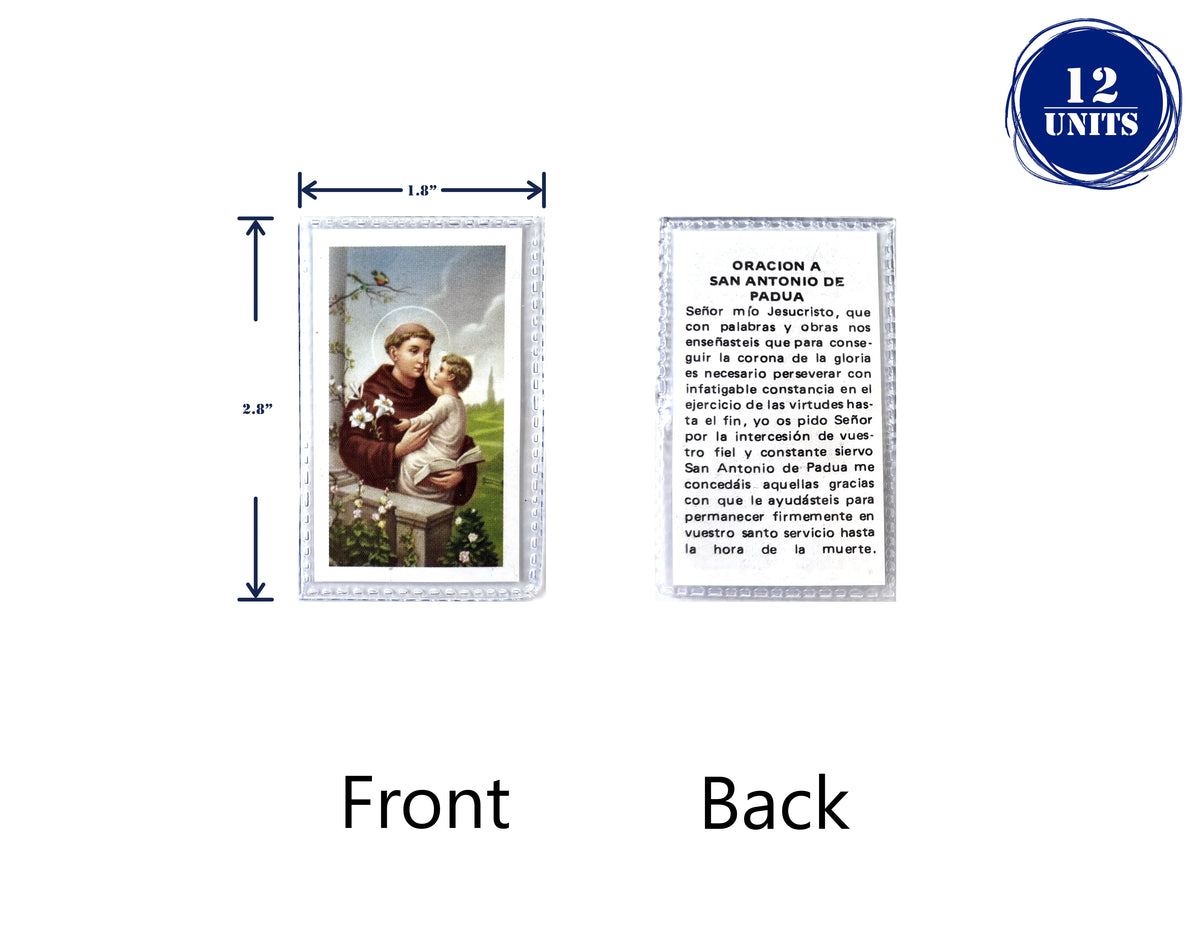 Estampas Católicas Plastificadas en Español – Laminated Prayer Holy Cards, 3.5" x 2"
