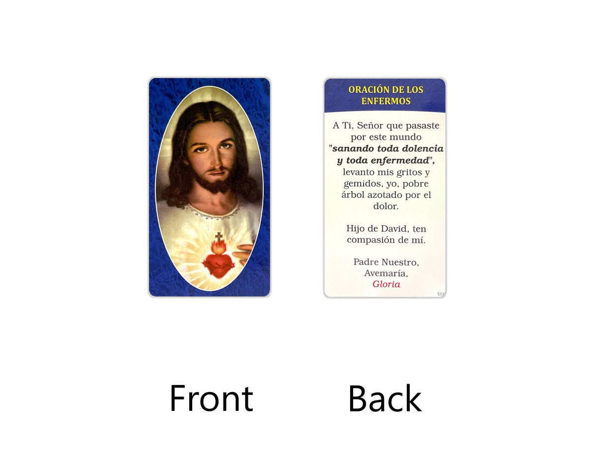 Estampas Católicas en Español – Prayer Holy Cards in Spanish, 3.5" x 2"