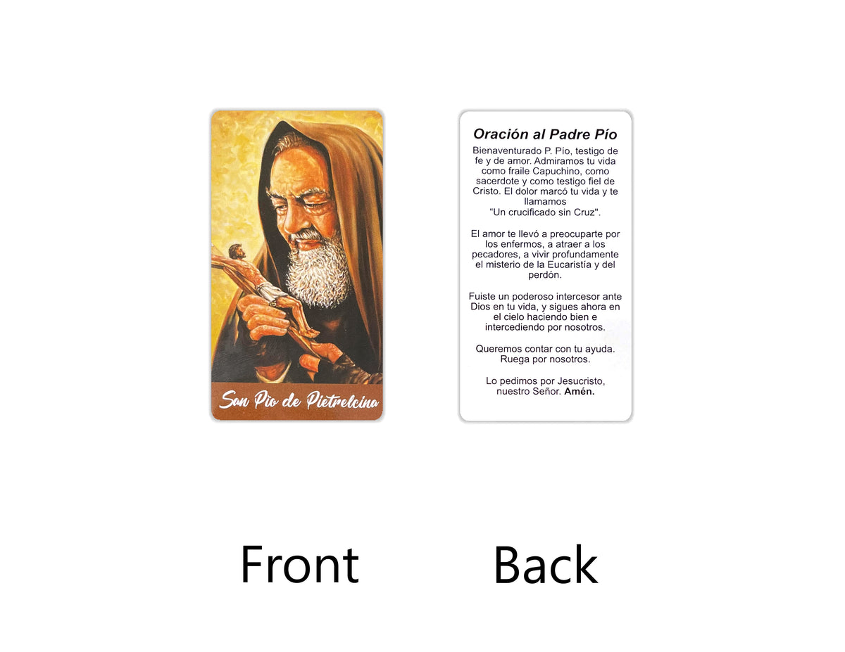 Estampas Católicas en Español – Prayer Holy Cards in Spanish, 3.5" x 2"
