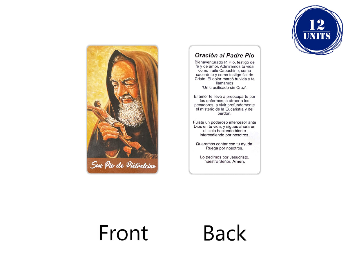 Estampas Católicas en Español – Prayer Holy Cards in Spanish, 3.5" x 2"