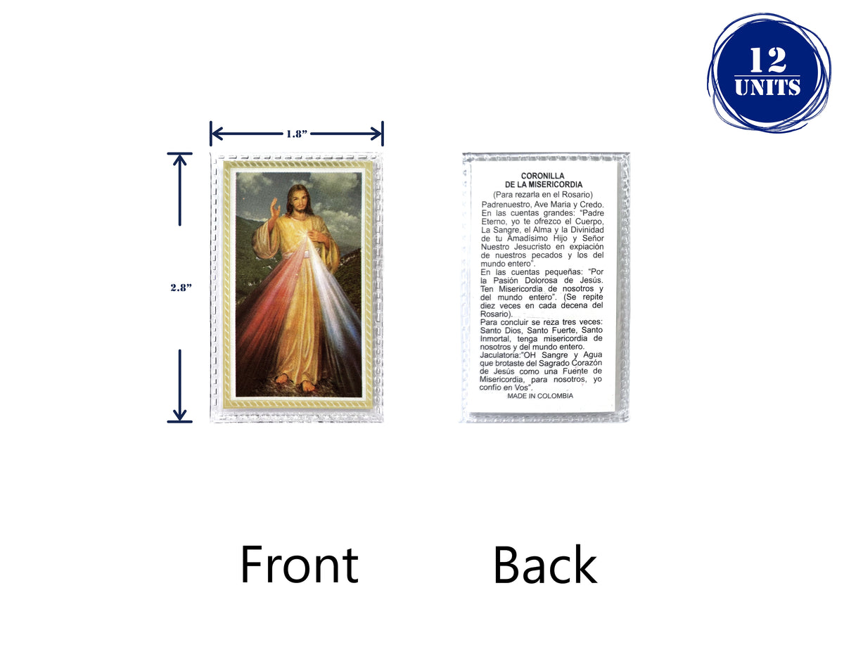 Estampas Católicas Plastificadas en Español – Laminated Prayer Holy Cards, 3.5" x 2"