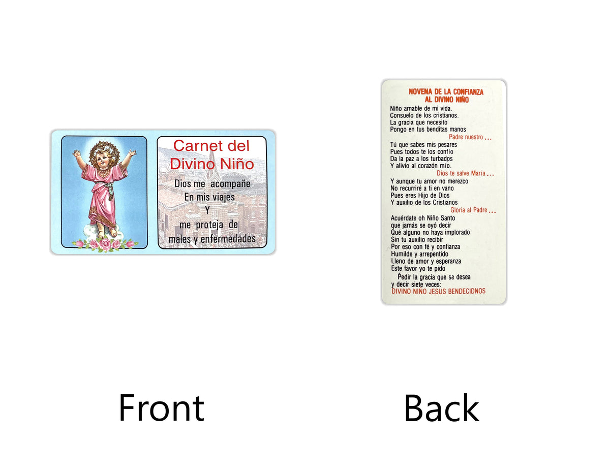 Estampas Católicas en Español – Prayer Holy Cards in Spanish, 3.5" x 2"