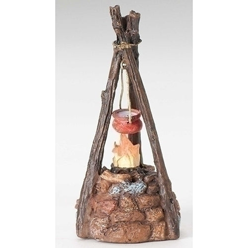 Fontanini 3.75"H LED CAMPFIRE SCALE NATIVITY