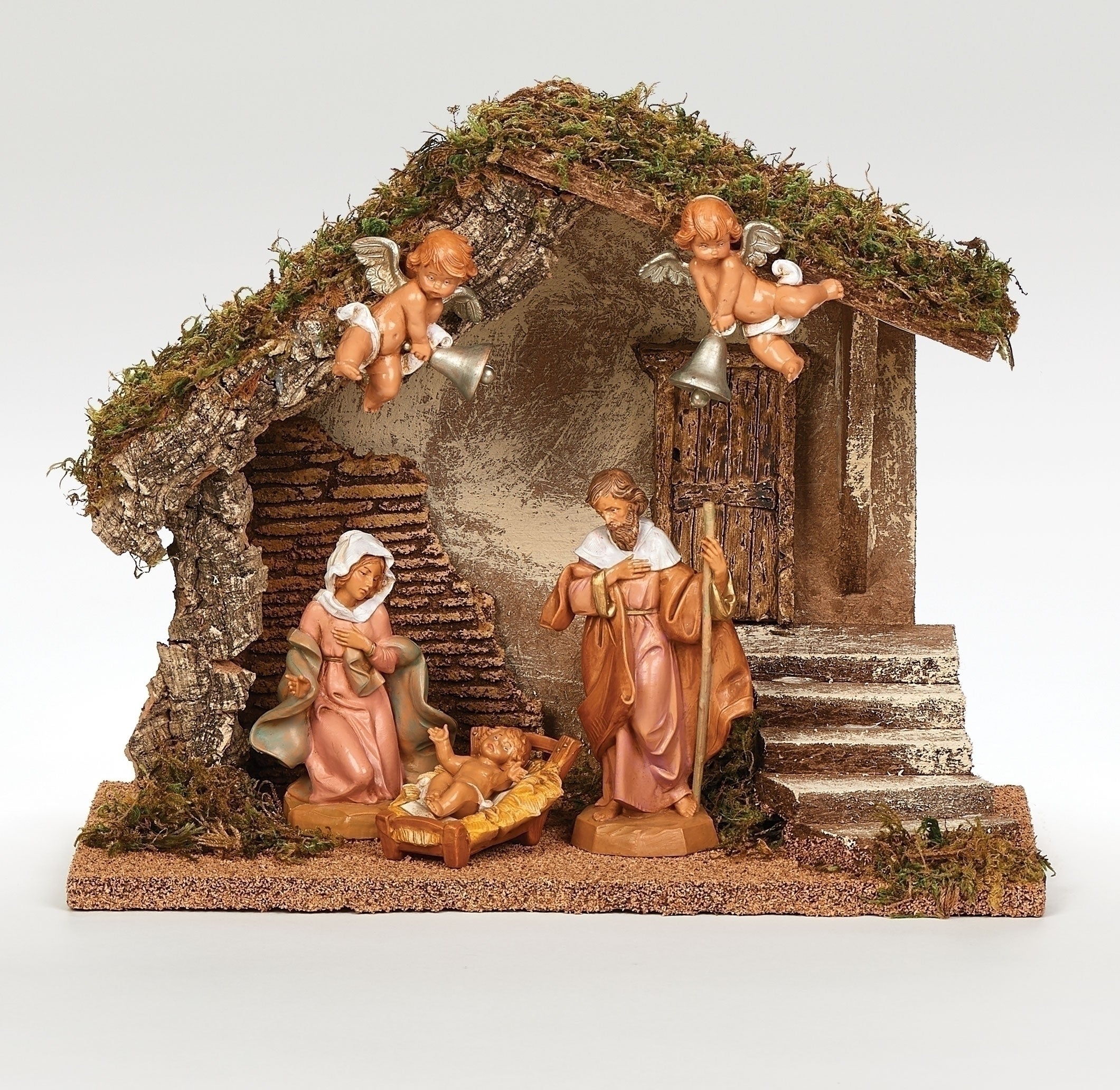 Fontanini 5" Scale figure Nativity Wedding Creche; USB LED Stable