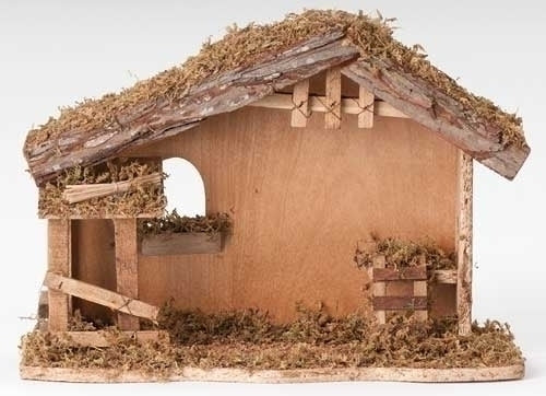 10.5"H X 13"L Stable for Nativity FONTANINI