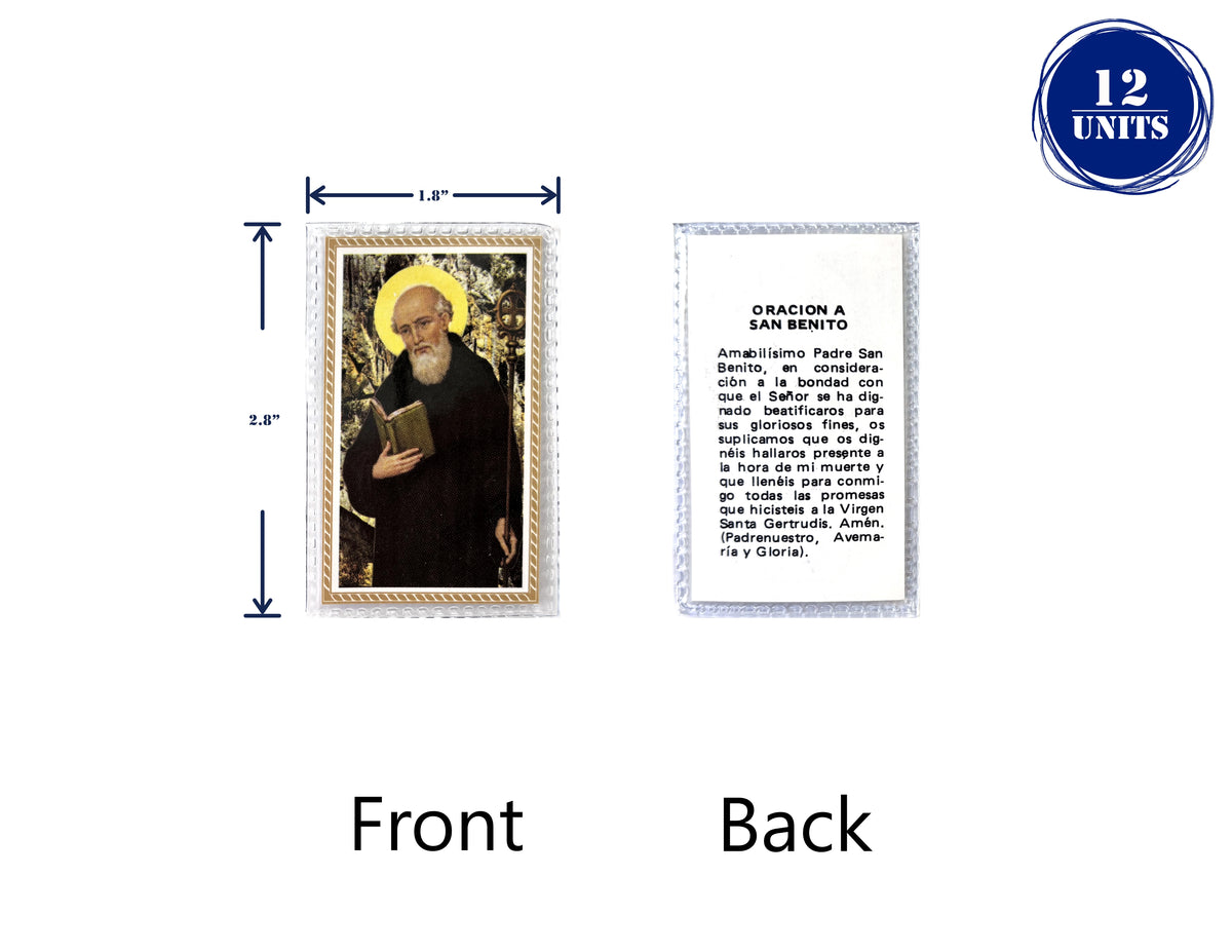 Estampas Católicas Plastificadas en Español – Laminated Prayer Holy Cards, 3.5" x 2"