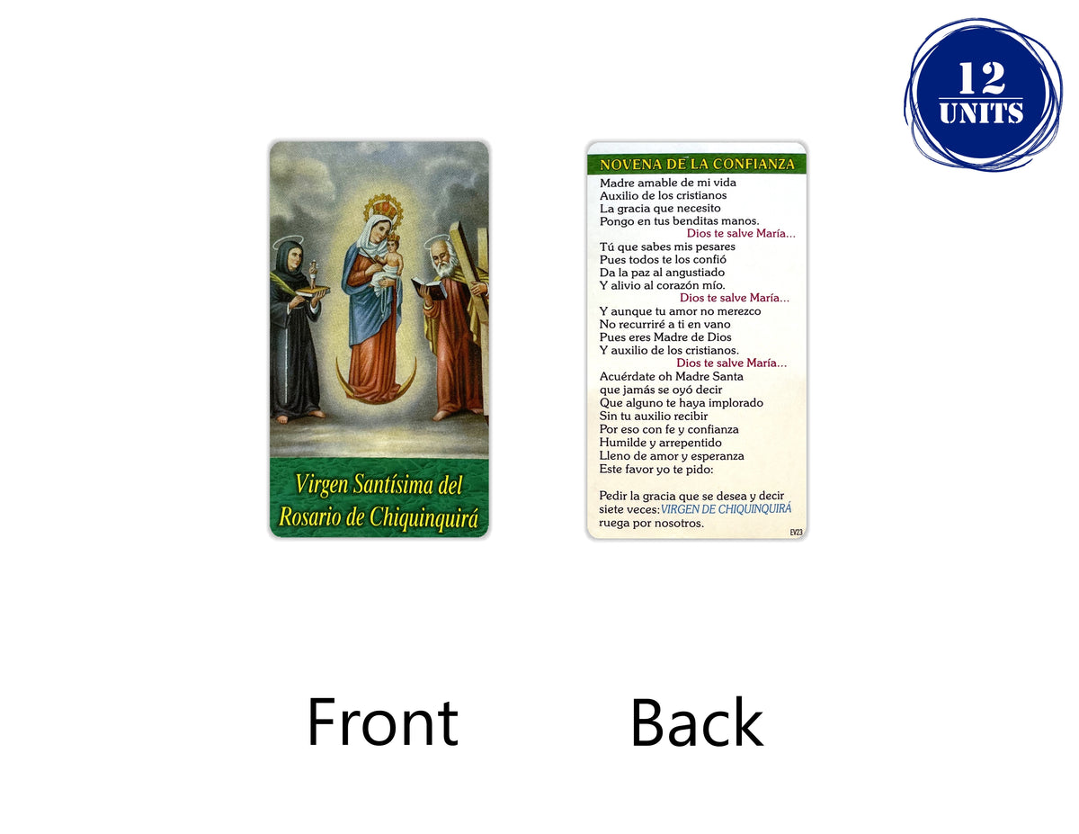 Estampas Católicas en Español – Prayer Holy Cards in Spanish, 3.5" x 2"