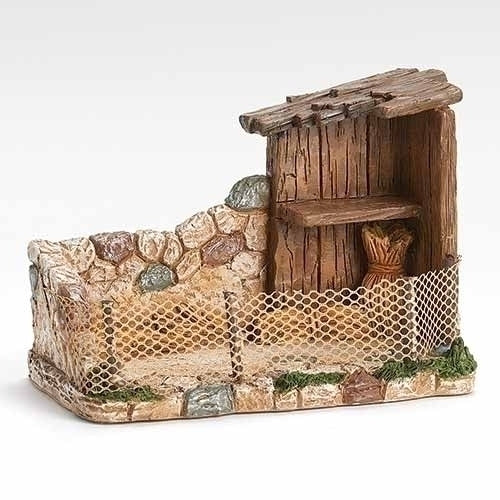 5"H X 7.5"W Bird shelter for 5" scale nativity figures/ Fontanini
