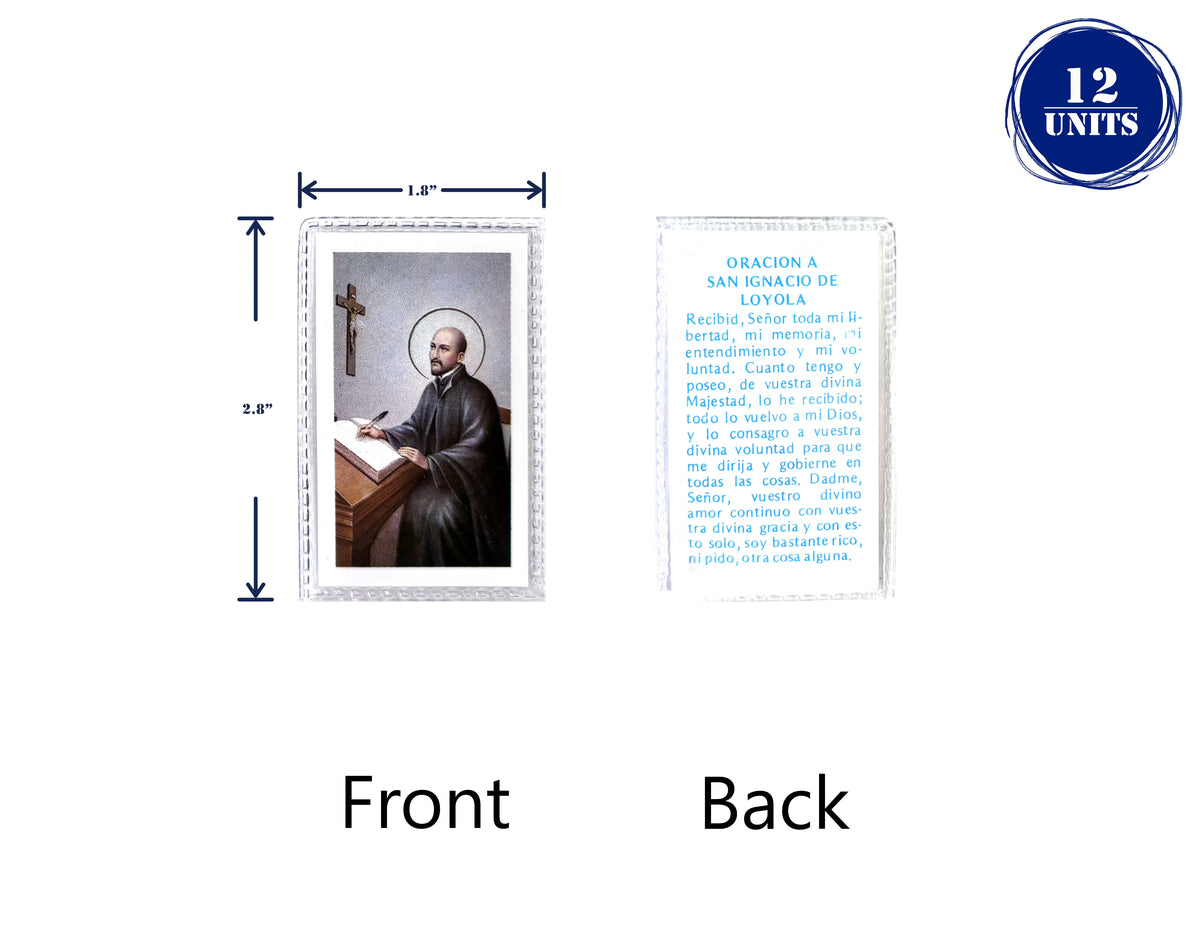 Estampas Católicas Plastificadas en Español – Laminated Prayer Holy Cards, 3.5" x 2"