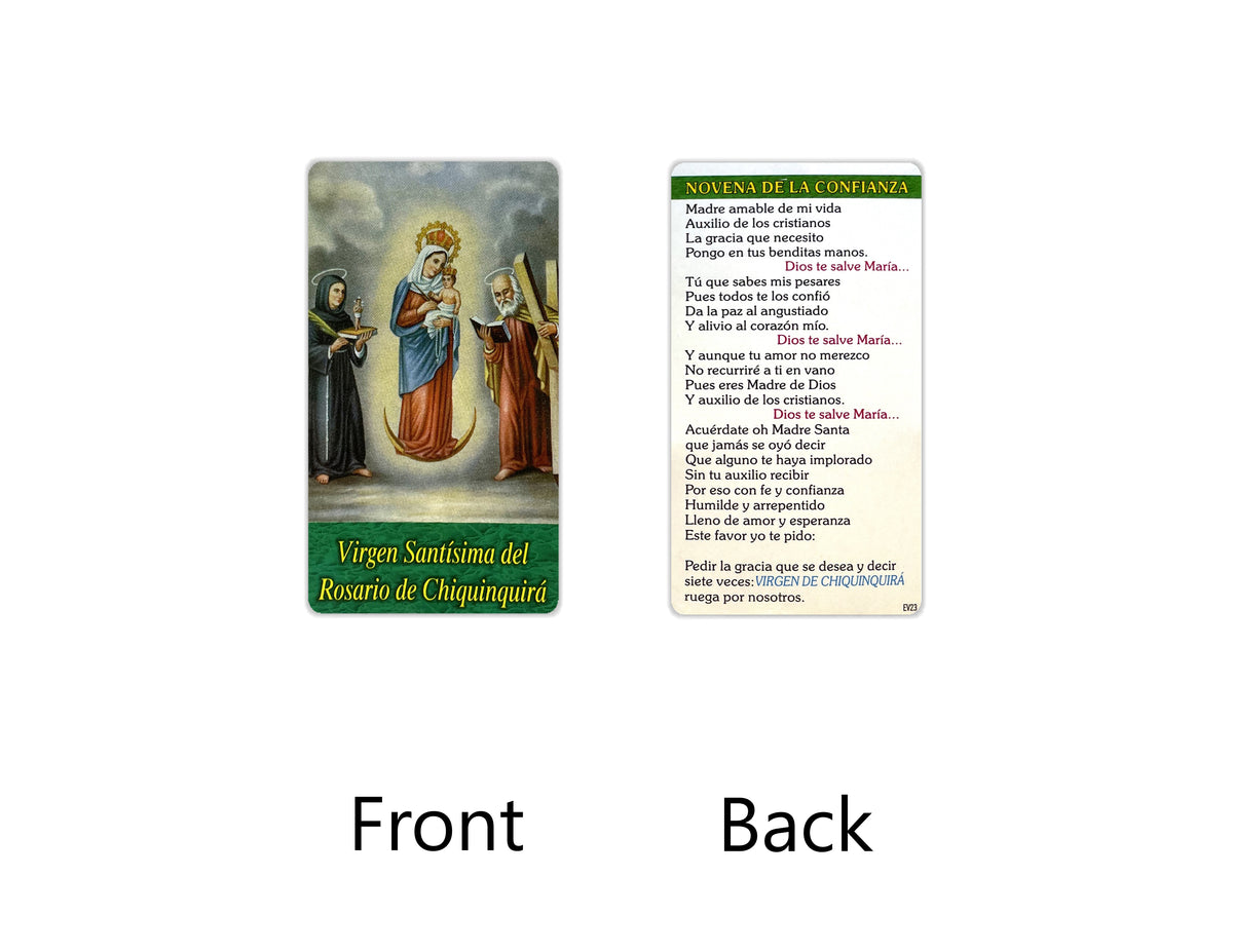 Estampas Católicas en Español – Prayer Holy Cards in Spanish, 3.5" x 2"