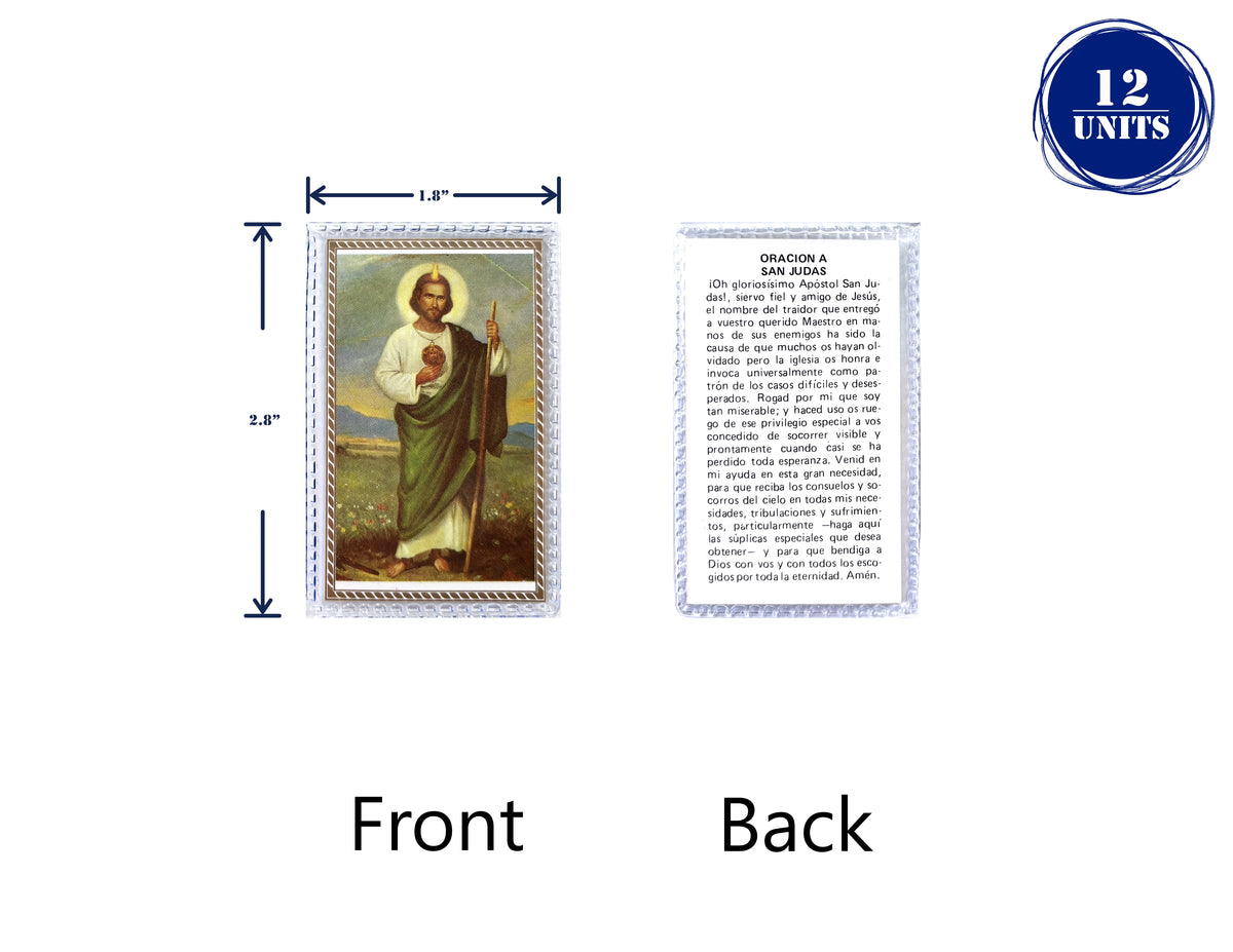 Estampas Católicas Plastificadas en Español – Laminated Prayer Holy Cards, 3.5" x 2"