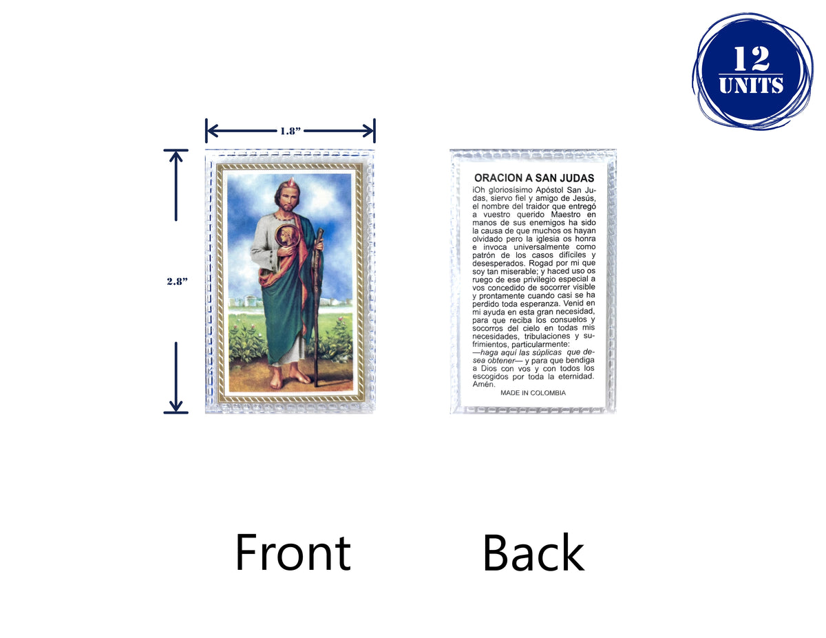 Estampas Católicas Plastificadas en Español – Laminated Prayer Holy Cards, 3.5" x 2"