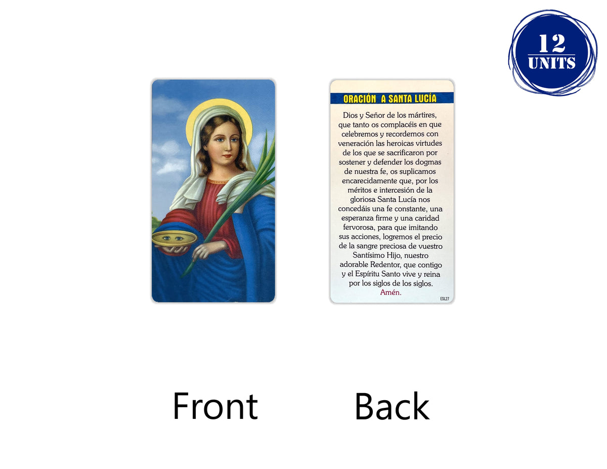 Estampas Católicas en Español – Prayer Holy Cards in Spanish, 3.5" x 2"