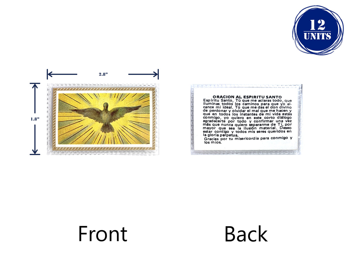 Estampas Católicas Plastificadas en Español – Laminated Prayer Holy Cards, 3.5" x 2"
