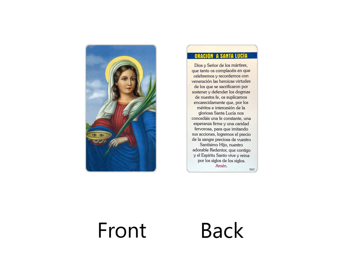 Estampas Católicas en Español – Prayer Holy Cards in Spanish, 3.5" x 2"