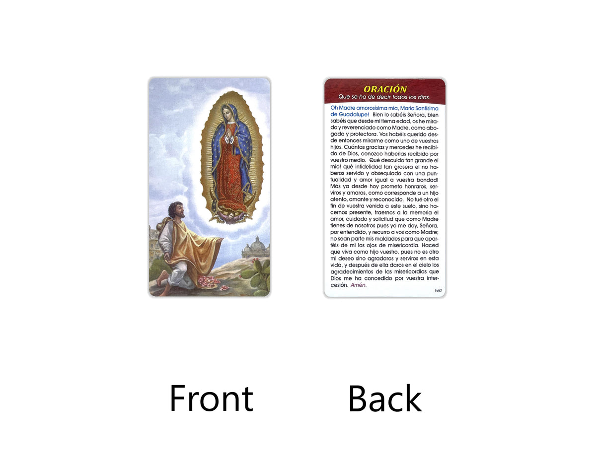 Estampas Católicas en Español – Prayer Holy Cards in Spanish, 3.5" x 2"