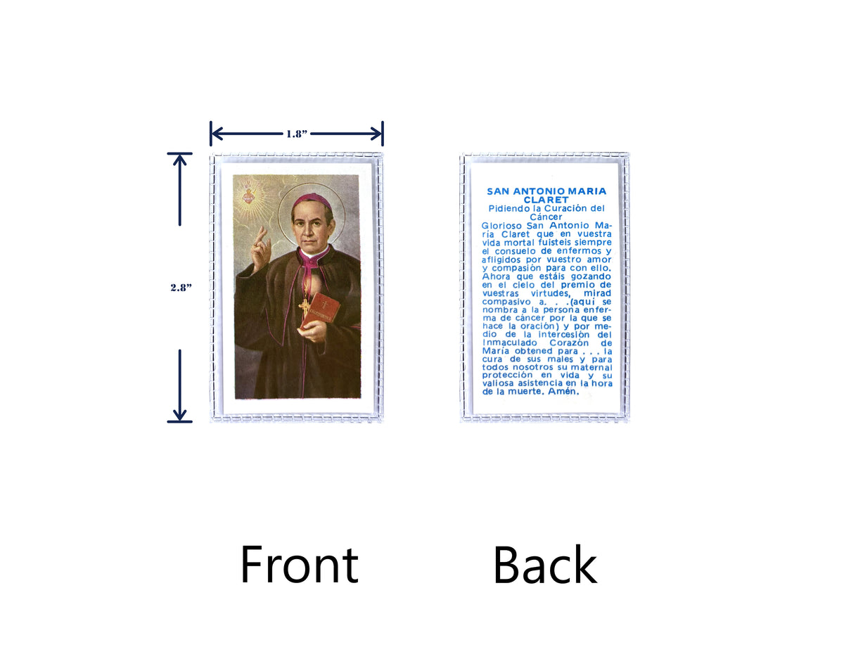 Estampas Católicas Plastificadas en Español – Laminated Prayer Holy Cards, 3.5" x 2"