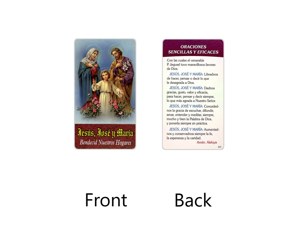 Estampas Católicas en Español – Prayer Holy Cards in Spanish, 3.5" x 2"