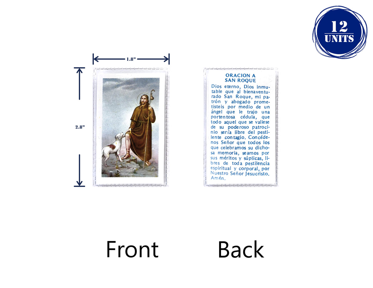 Estampas Católicas Plastificadas en Español – Laminated Prayer Holy Cards, 3.5" x 2"