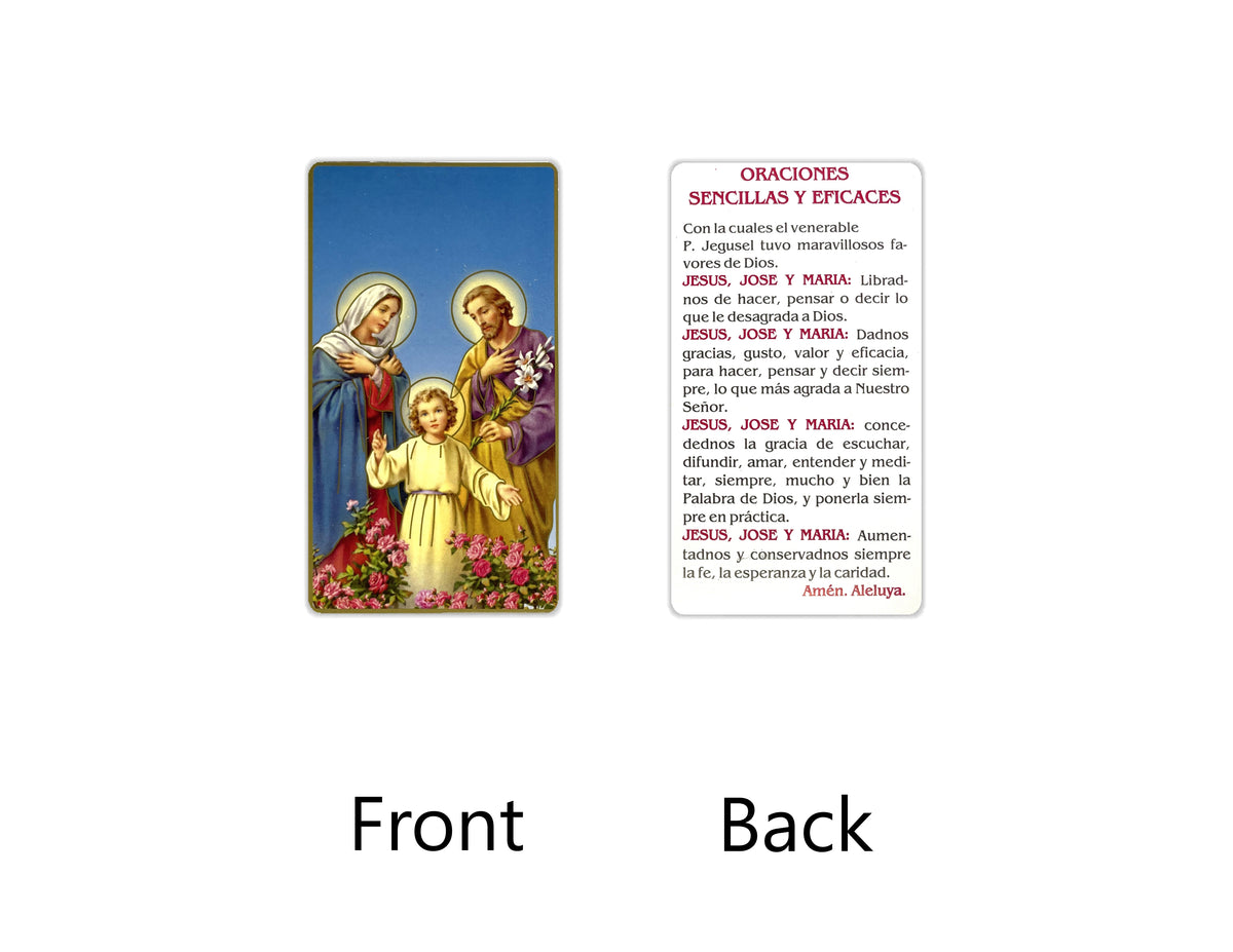 Estampas Católicas en Español – Prayer Holy Cards in Spanish, 3.5" x 2"