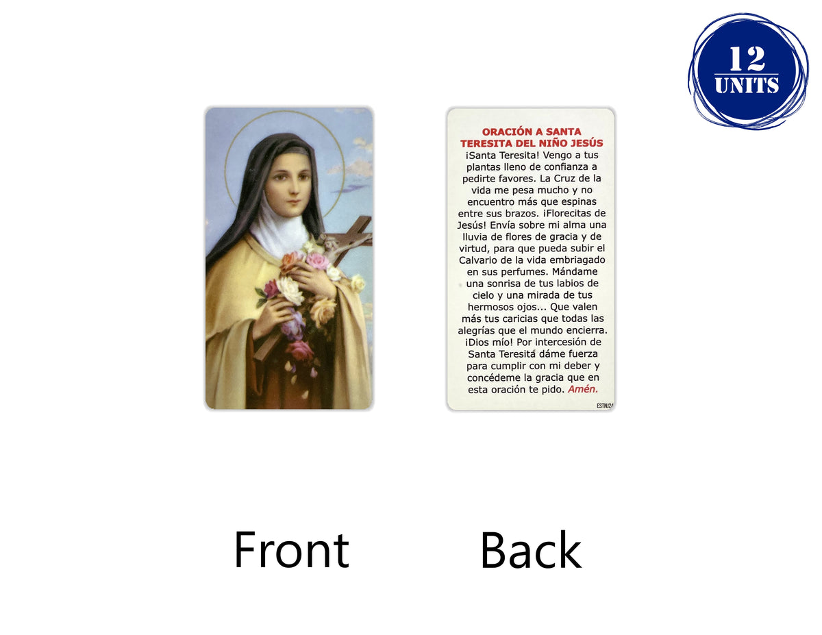 Estampas Católicas en Español – Prayer Holy Cards in Spanish, 3.5" x 2"