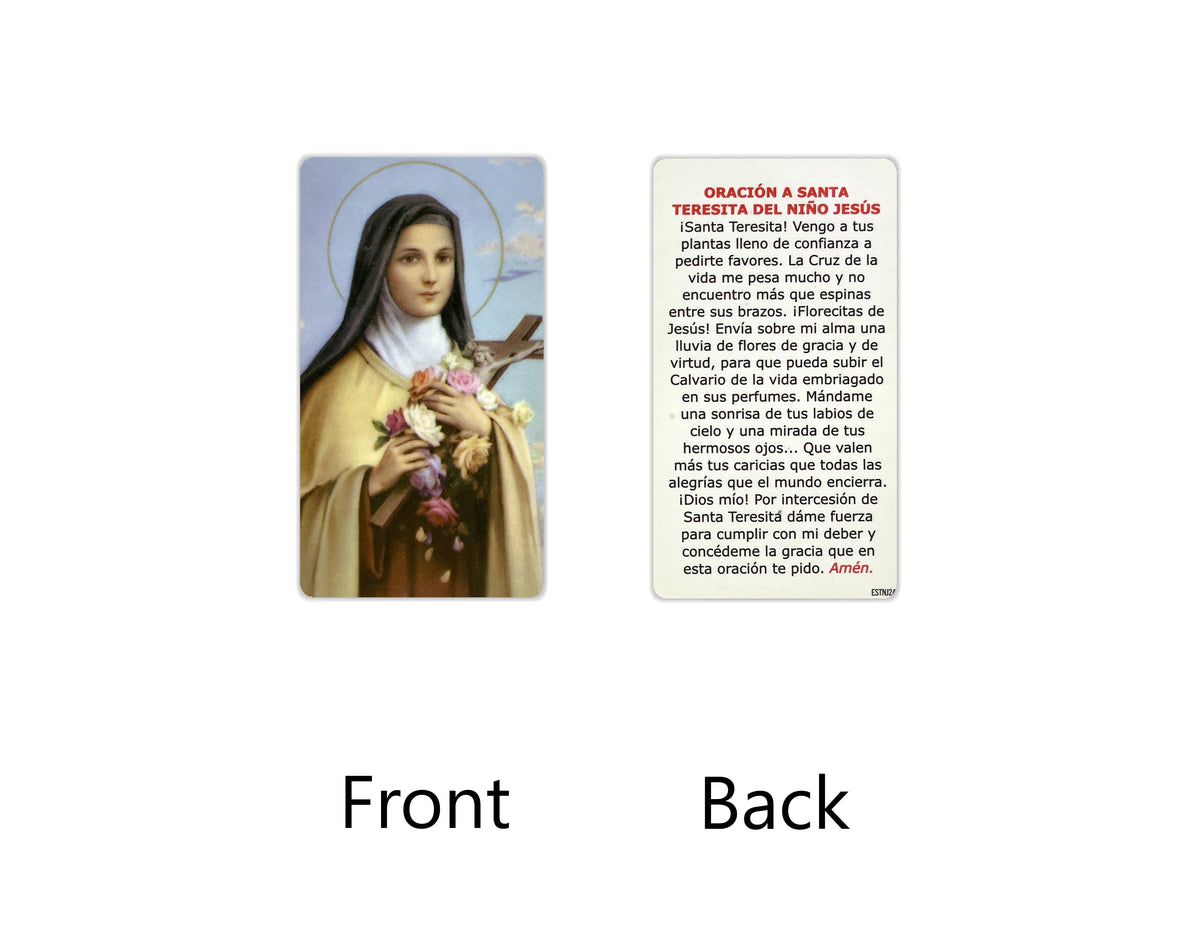 Estampas Católicas en Español – Prayer Holy Cards in Spanish, 3.5" x 2"