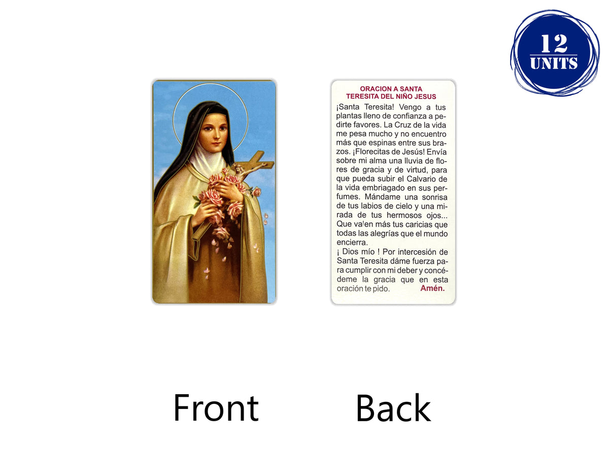 Estampas Católicas en Español – Prayer Holy Cards in Spanish, 3.5" x 2"