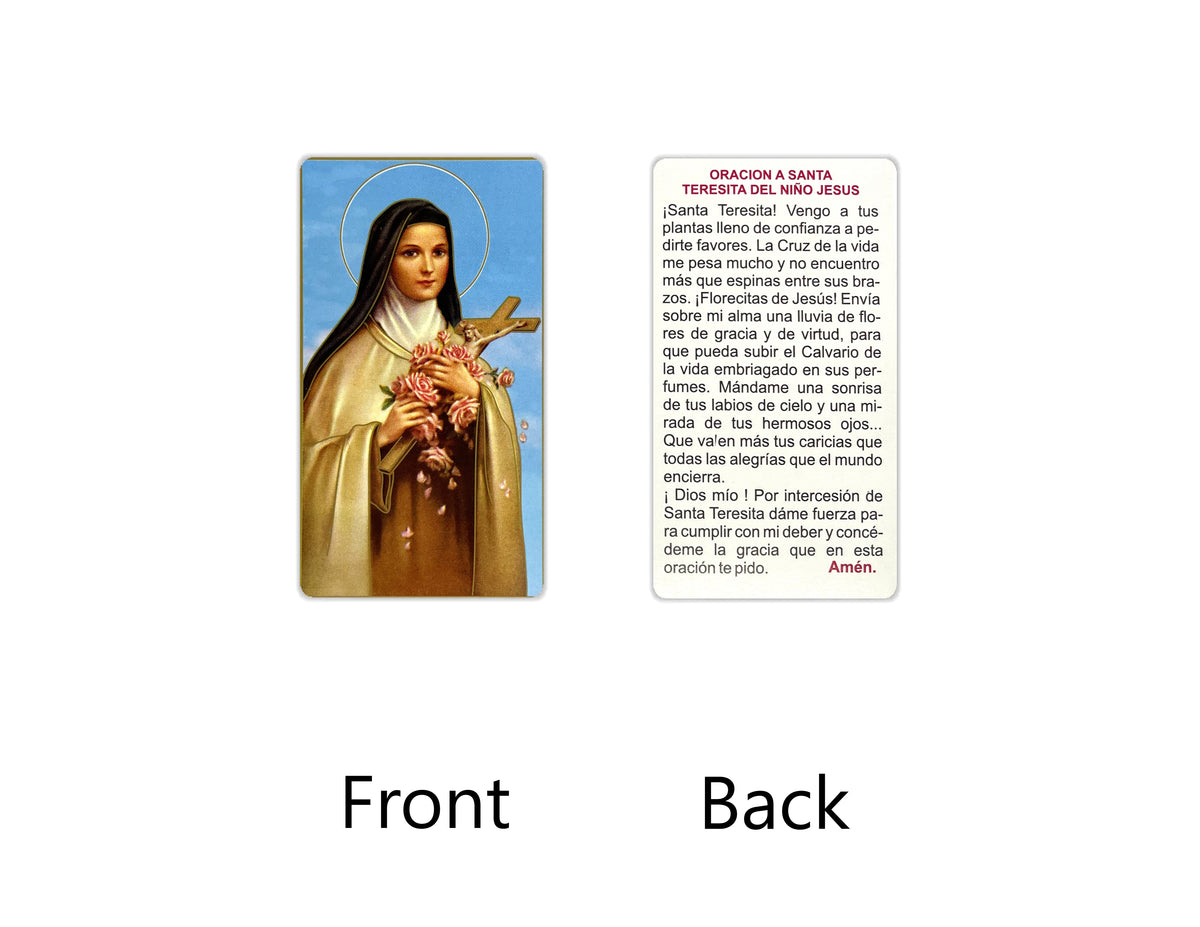 Estampas Católicas en Español – Prayer Holy Cards in Spanish, 3.5" x 2"