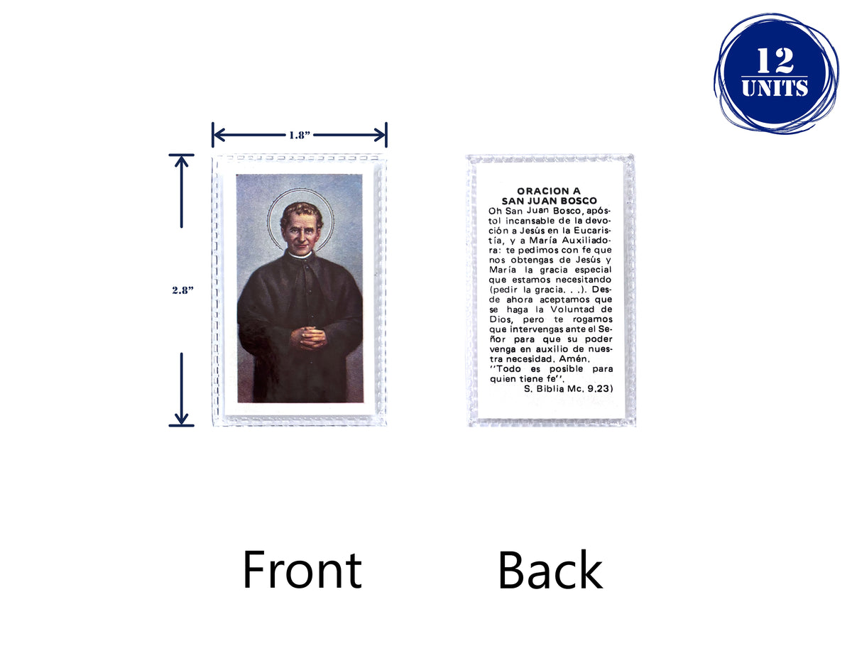 Estampas Católicas Plastificadas en Español – Laminated Prayer Holy Cards, 3.5" x 2"