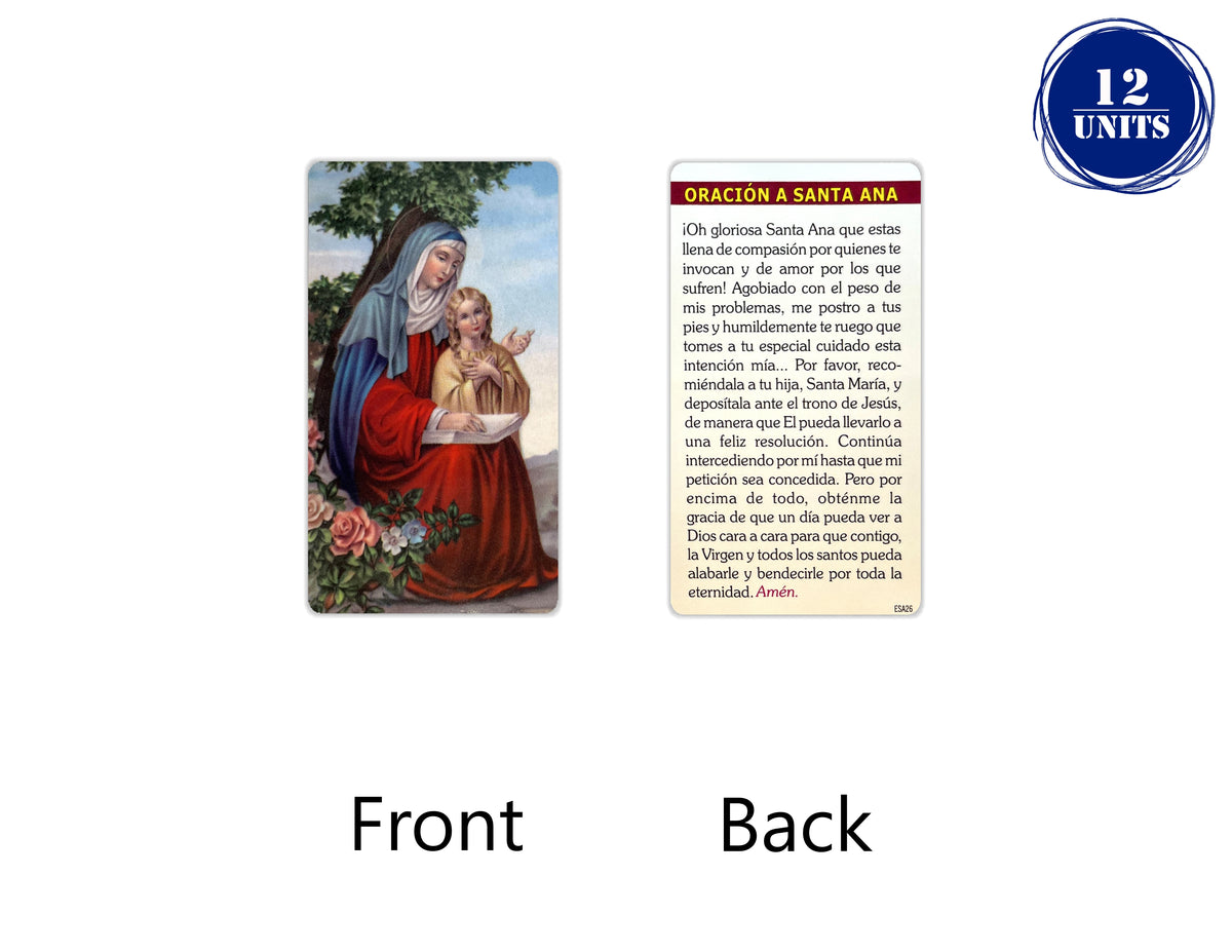 Estampas Católicas en Español – Prayer Holy Cards in Spanish, 3.5" x 2"