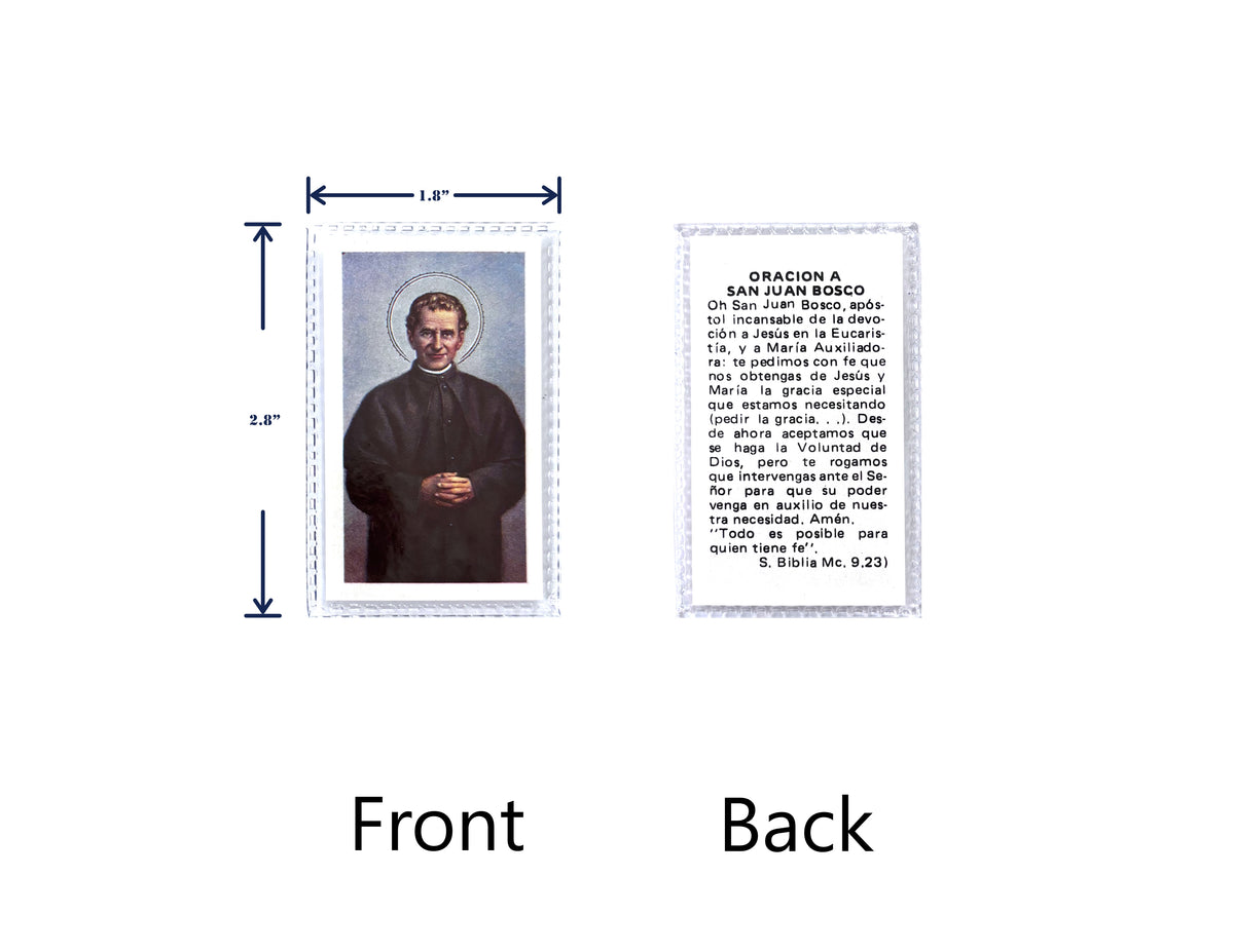 Estampas Católicas Plastificadas en Español – Laminated Prayer Holy Cards, 3.5" x 2"
