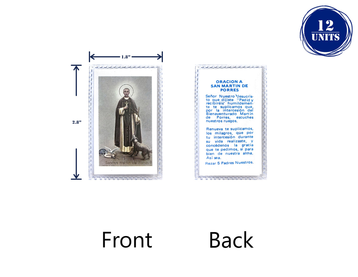 Estampas Católicas Plastificadas en Español – Laminated Prayer Holy Cards, 3.5" x 2"