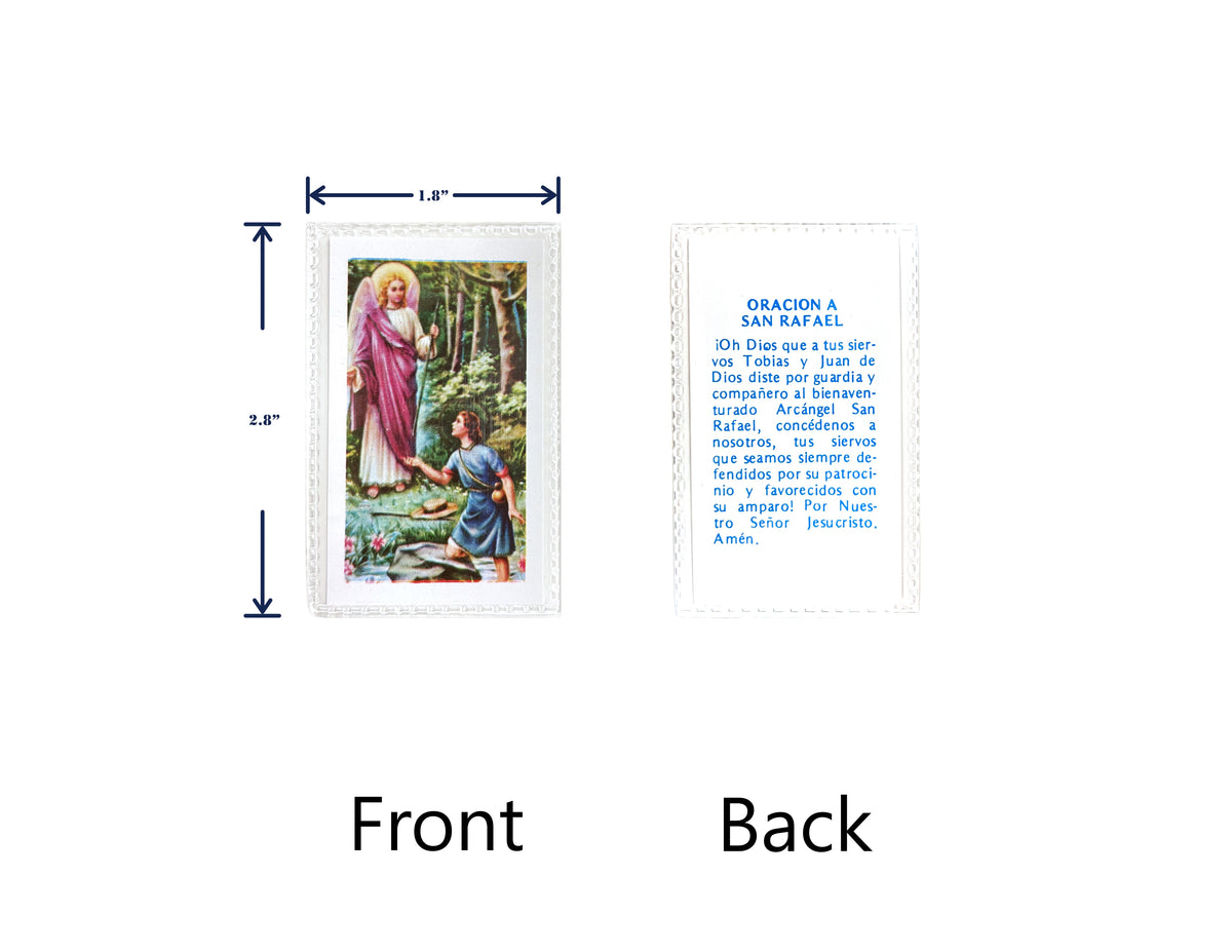 Estampas Católicas Plastificadas en Español – Laminated Prayer Holy Cards, 3.5" x 2"