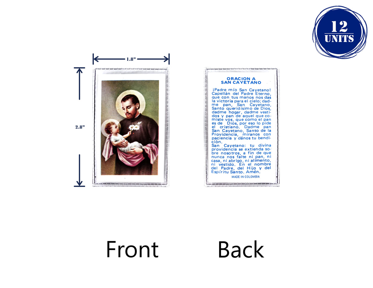 Estampas Católicas Plastificadas en Español – Laminated Prayer Holy Cards, 3.5" x 2"
