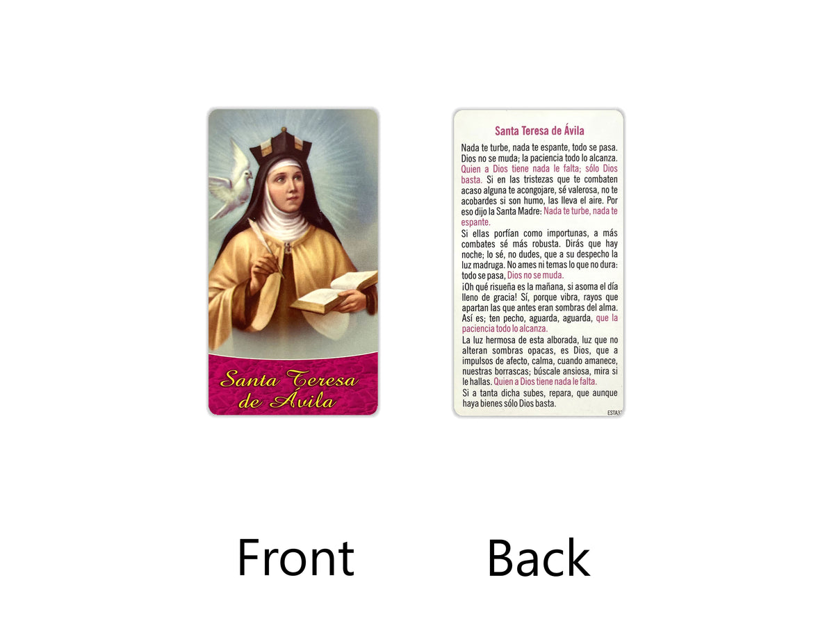 Estampas Católicas en Español – Prayer Holy Cards in Spanish, 3.5" x 2"