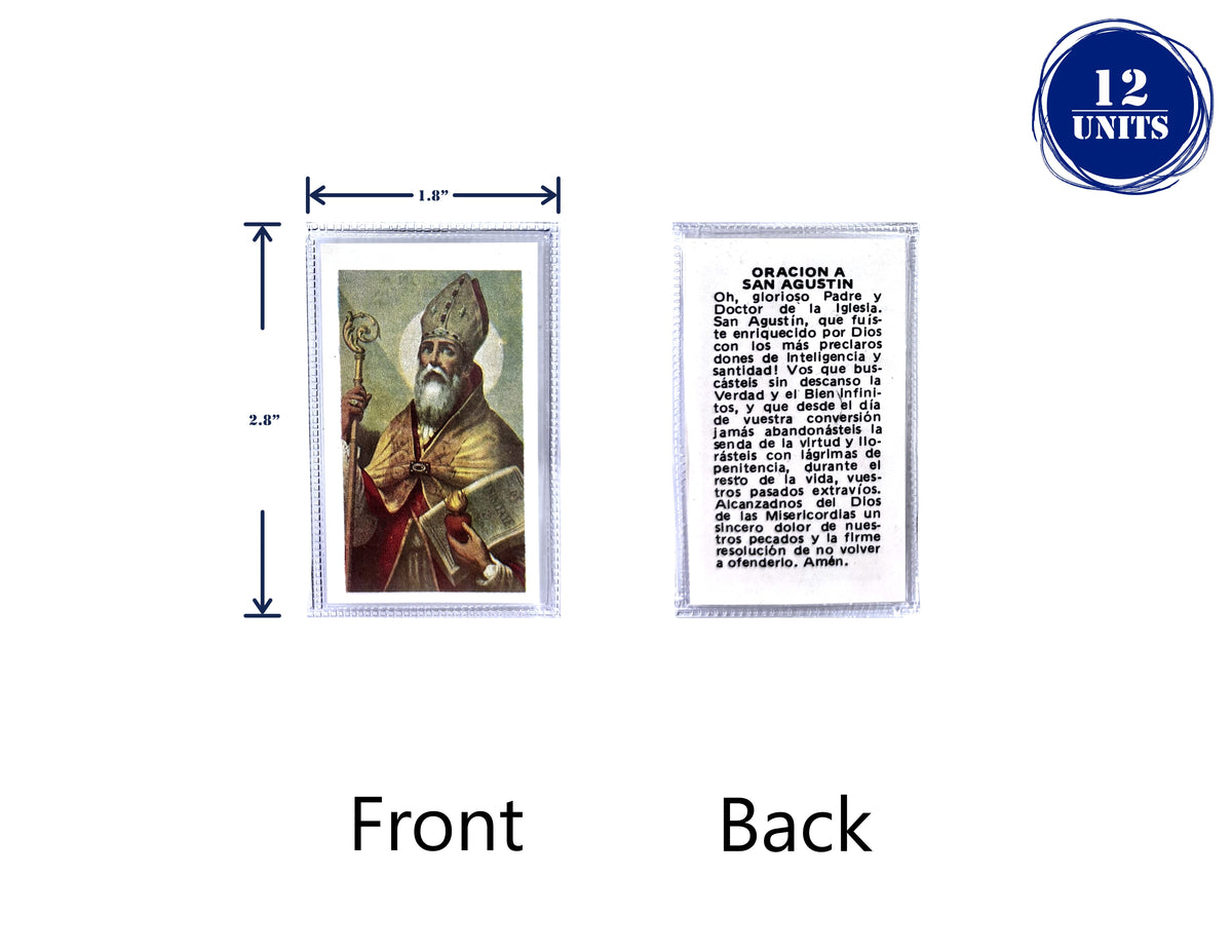 Estampas Católicas Plastificadas en Español – Laminated Prayer Holy Cards, 3.5" x 2"