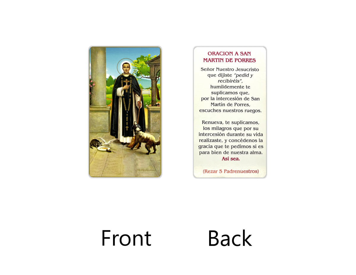 Estampas Católicas en Español – Prayer Holy Cards in Spanish, 3.5" x 2"