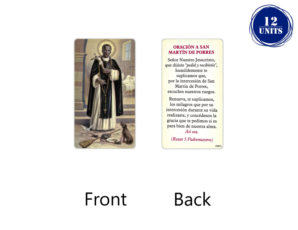 Estampas Católicas en Español – Prayer Holy Cards in Spanish, 3.5" x 2"
