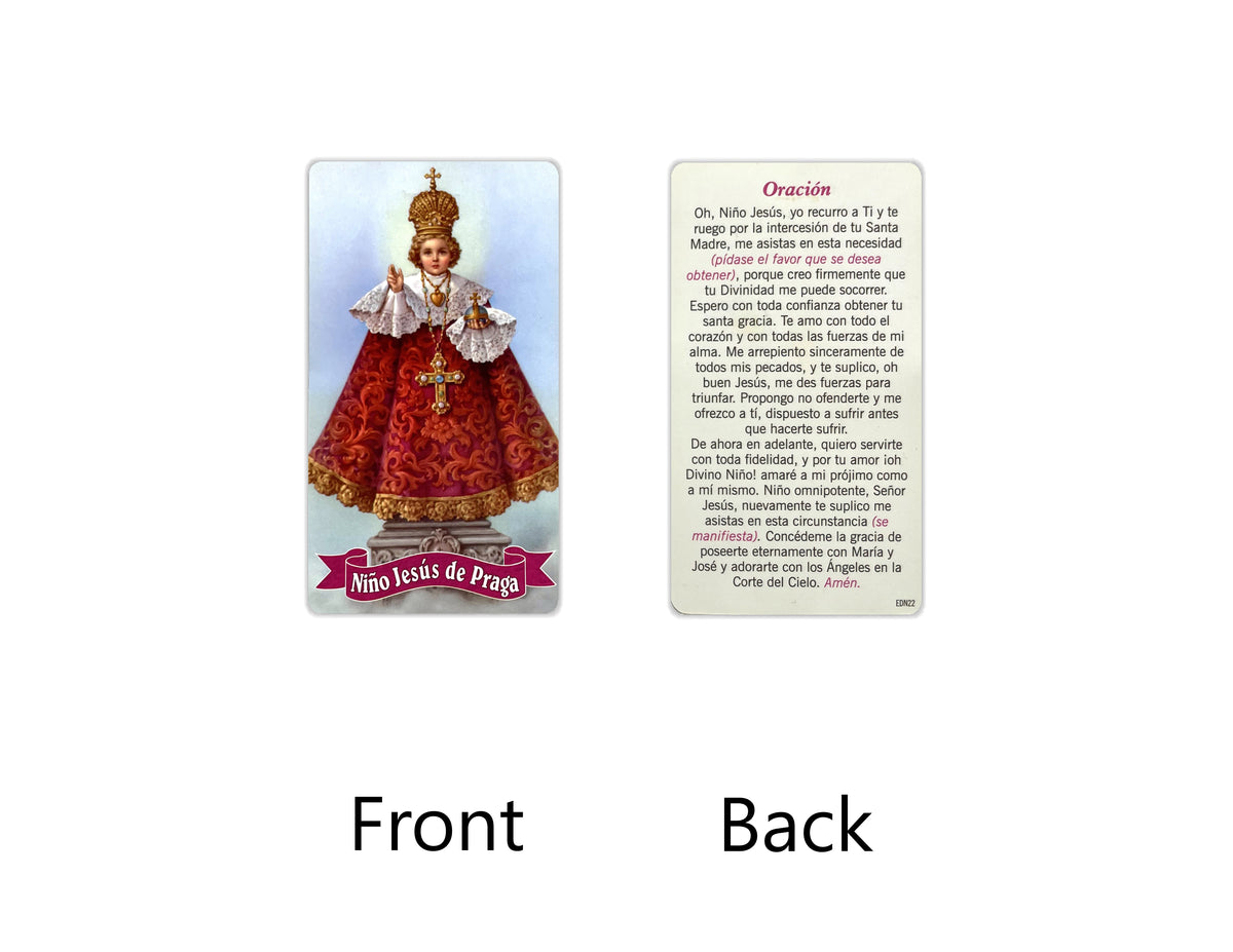 Estampas Católicas en Español – Prayer Holy Cards in Spanish, 3.5" x 2"