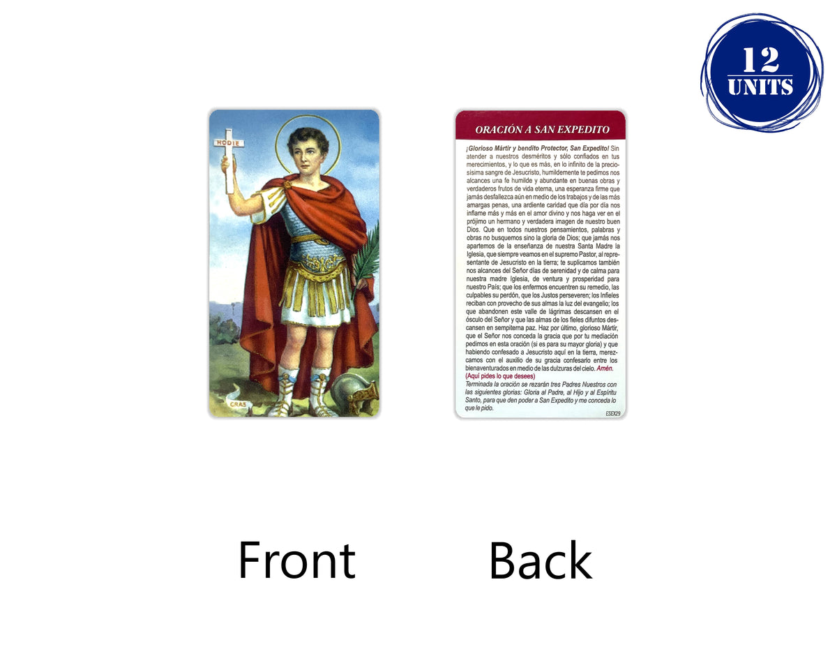 Estampas Católicas en Español – Prayer Holy Cards in Spanish, 3.5" x 2"