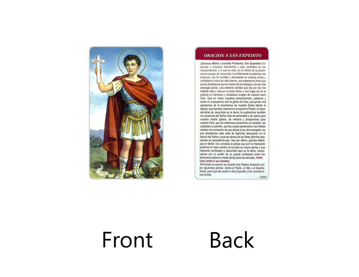 Estampas Católicas en Español – Prayer Holy Cards in Spanish, 3.5" x 2"