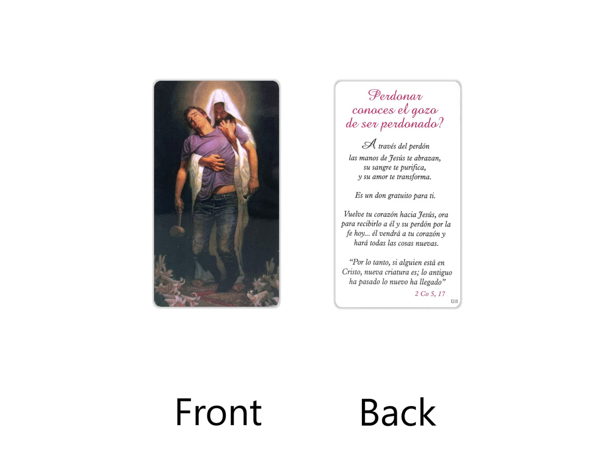 Estampas Católicas en Español – Prayer Holy Cards in Spanish, 3.5" x 2"