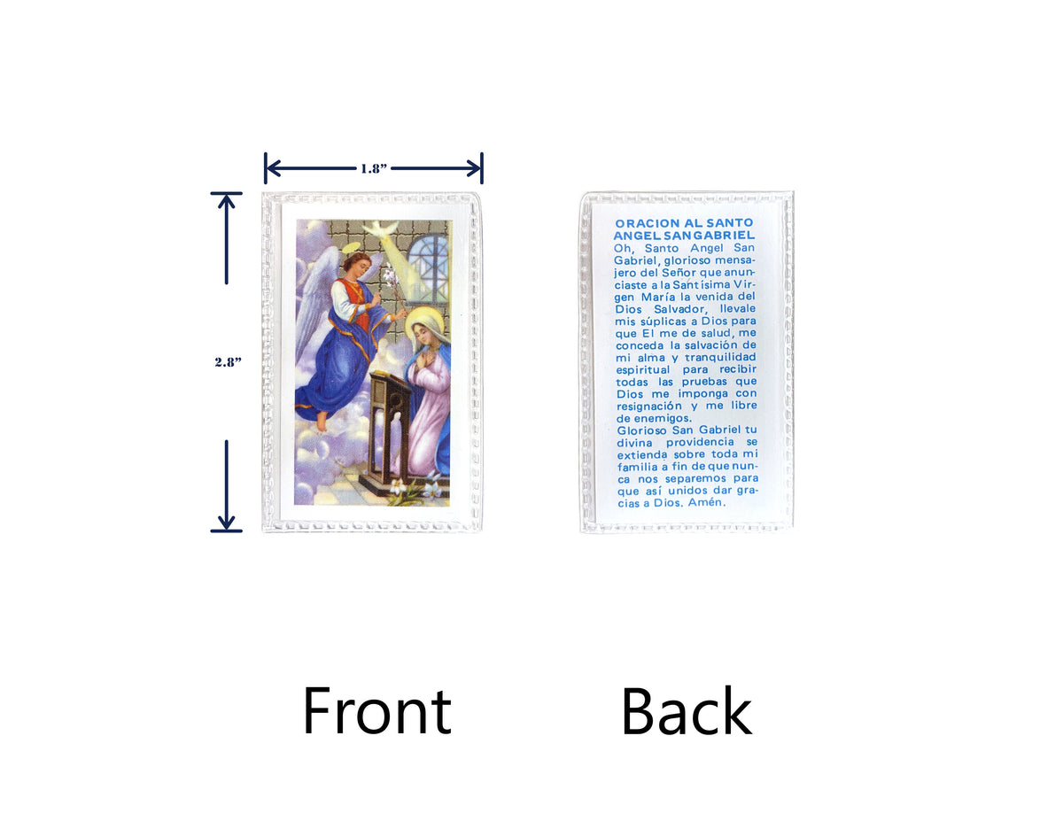 Estampas Católicas Plastificadas en Español – Laminated Prayer Holy Cards, 3.5" x 2"