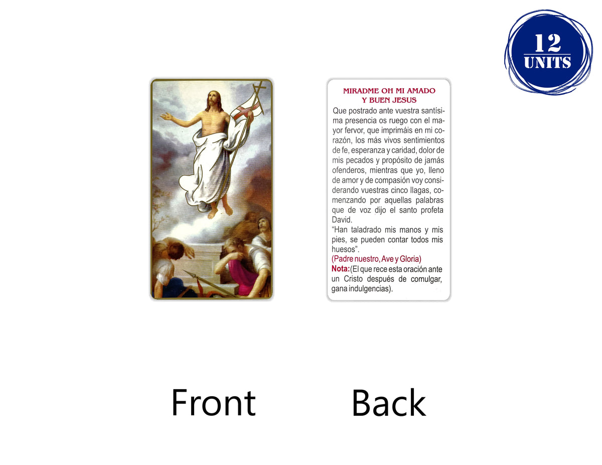 Estampas Católicas en Español – Prayer Holy Cards in Spanish, 3.5" x 2"