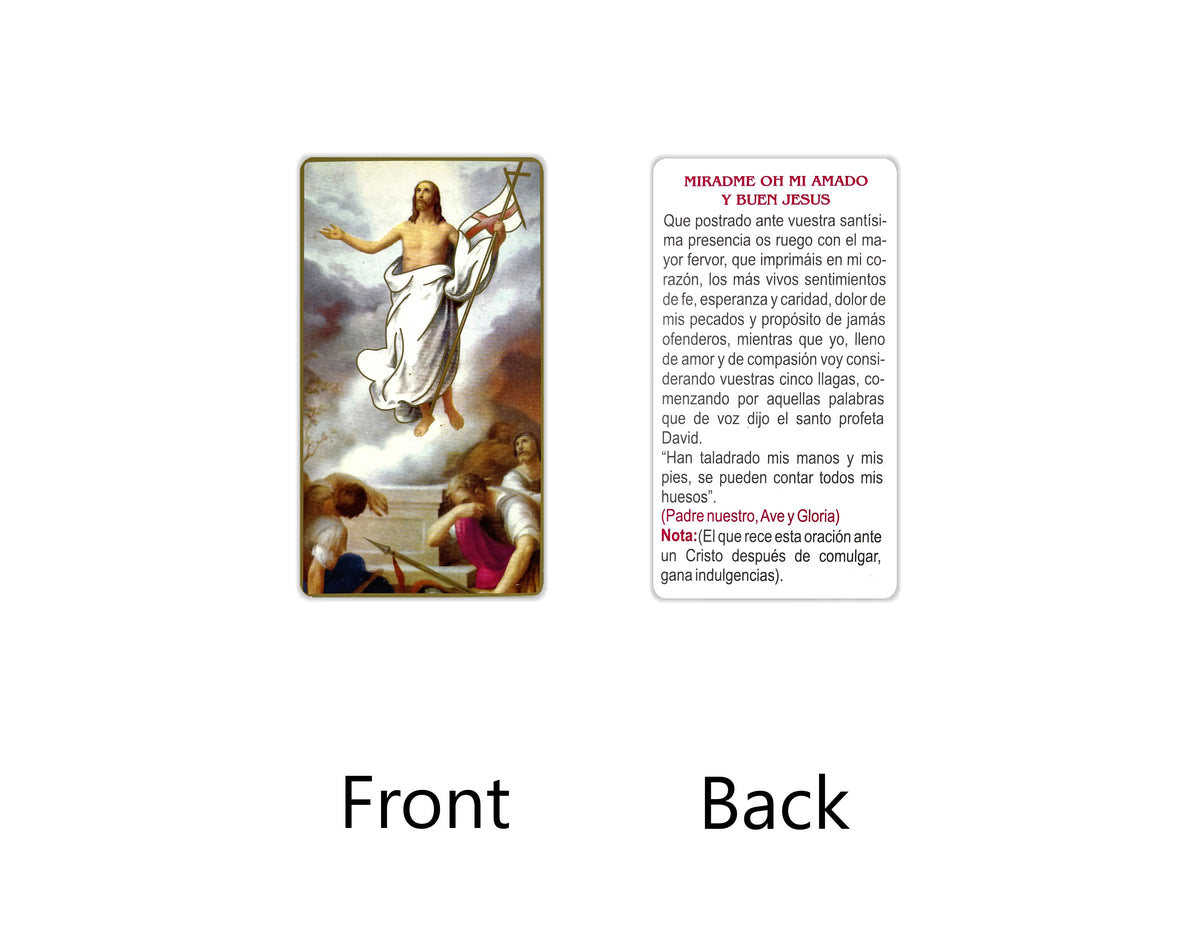 Estampas Católicas en Español – Prayer Holy Cards in Spanish, 3.5" x 2"